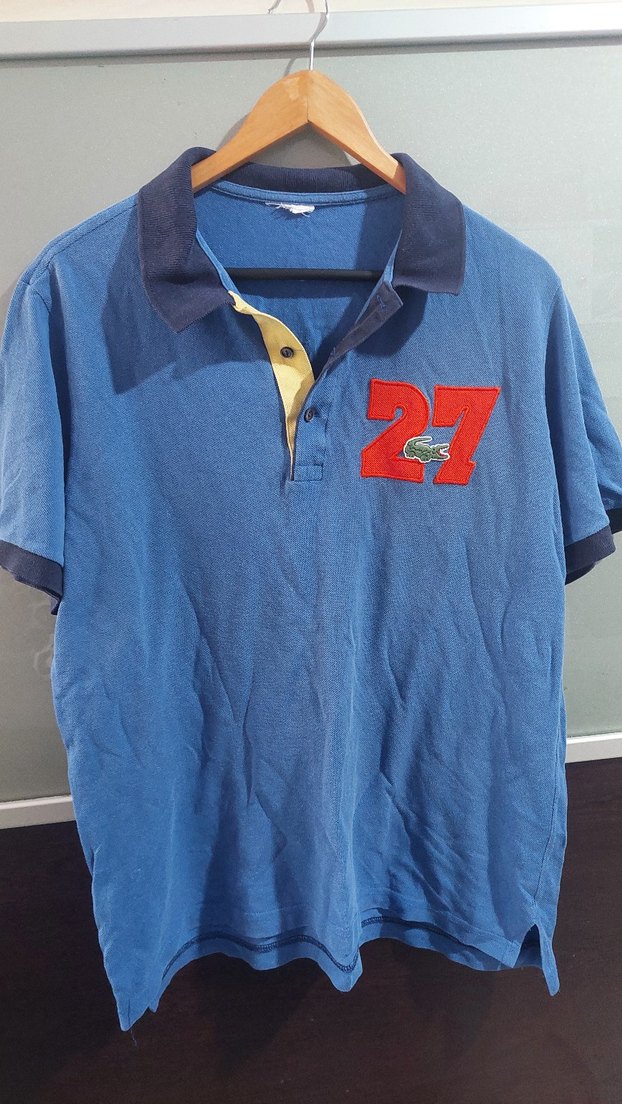 Erkek Lacivert Denim Polo Tişört - Görsel 2