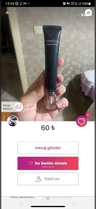 Fenty Beauty Orijinal fondöten en açık 110 rengi + kapatıcııı