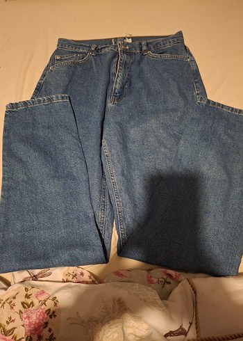 Lacivert Kadın Midi Boy Denim Pantolon - Görsel 2