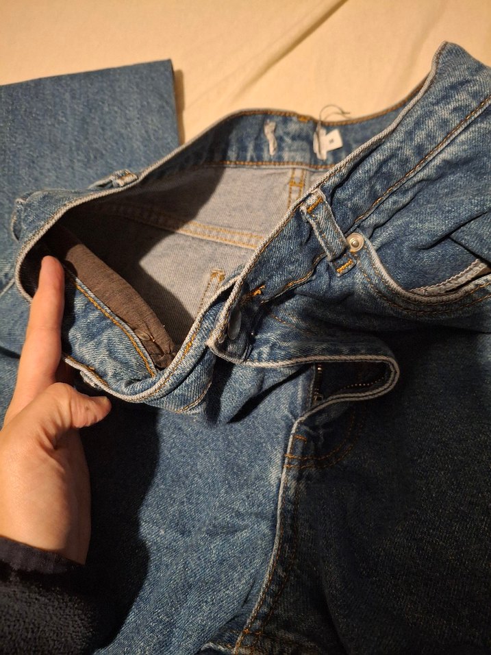 Lacivert Kadın Midi Boy Denim Pantolon - Görsel 5