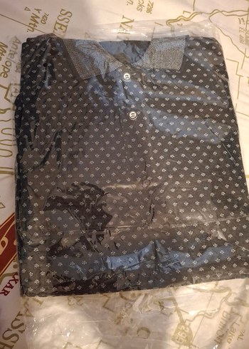 Siyah Erkek Polo Yaka Baskılı Tişört - Görsel 4