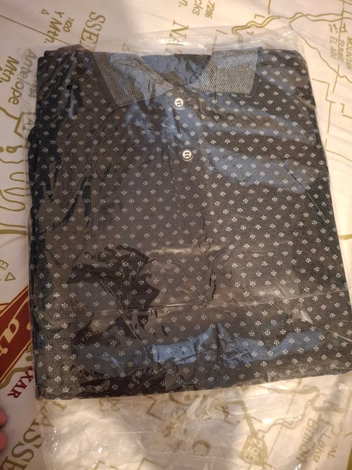 Siyah Erkek Polo Yaka Baskılı Tişört - Görsel 4