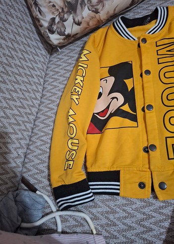 Sarı Erkek Çocuk Düğmeli Ceket - Görsel 3