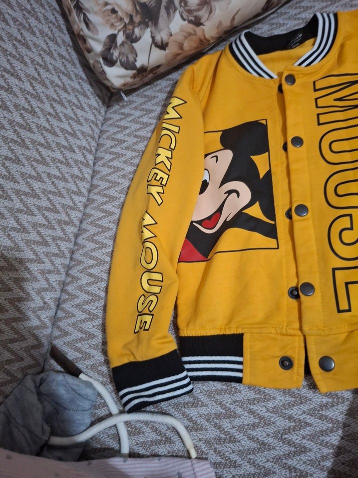 Sarı Erkek Çocuk Düğmeli Ceket - Görsel 3