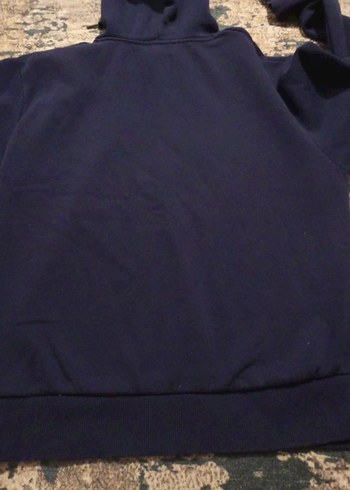 Mavi Kapüşonlu Kadın Sweatshirt - Görsel 6