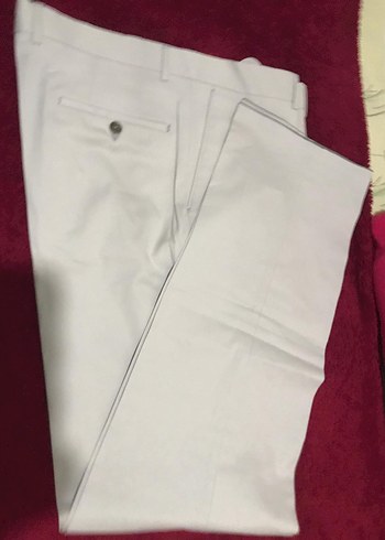 Erkek Beyaz Regular Fit Ofis Pantolon ceket takım - Görsel 3