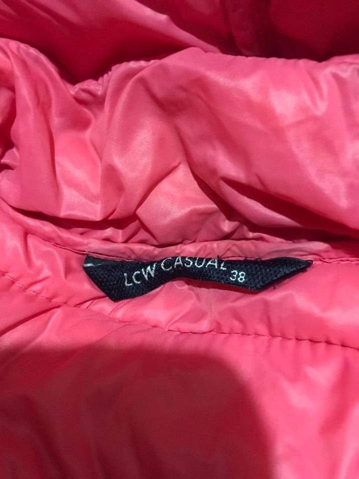 Kadın Pembe Kapüşonlu Kışlık Mont - Görsel 2