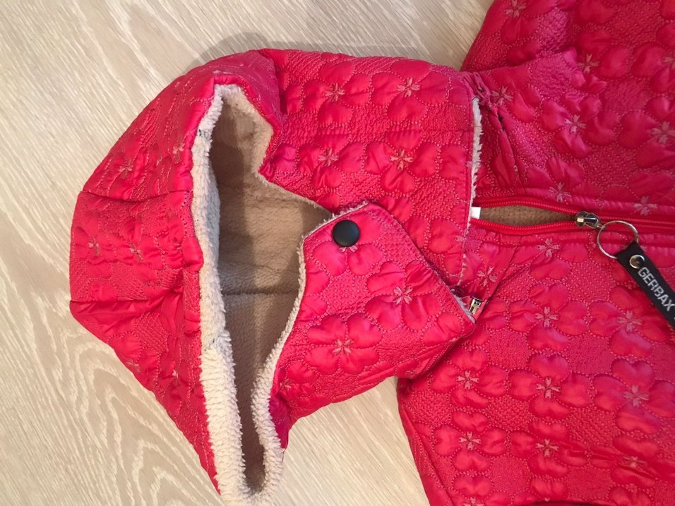 Kapüşonlu Pembe Çocuk Mont - Görsel 3