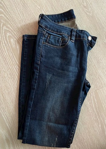 Lacivert Kadın Kot Pantolon - Görsel 2