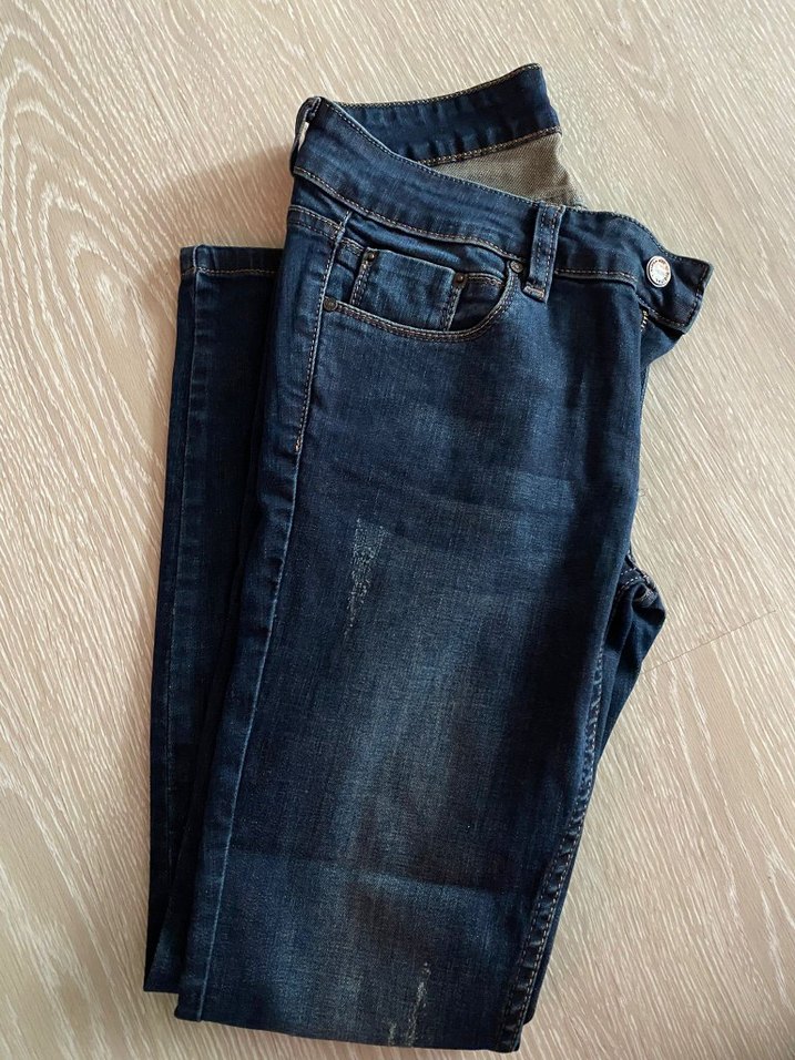 Lacivert Kadın Kot Pantolon - Görsel 2