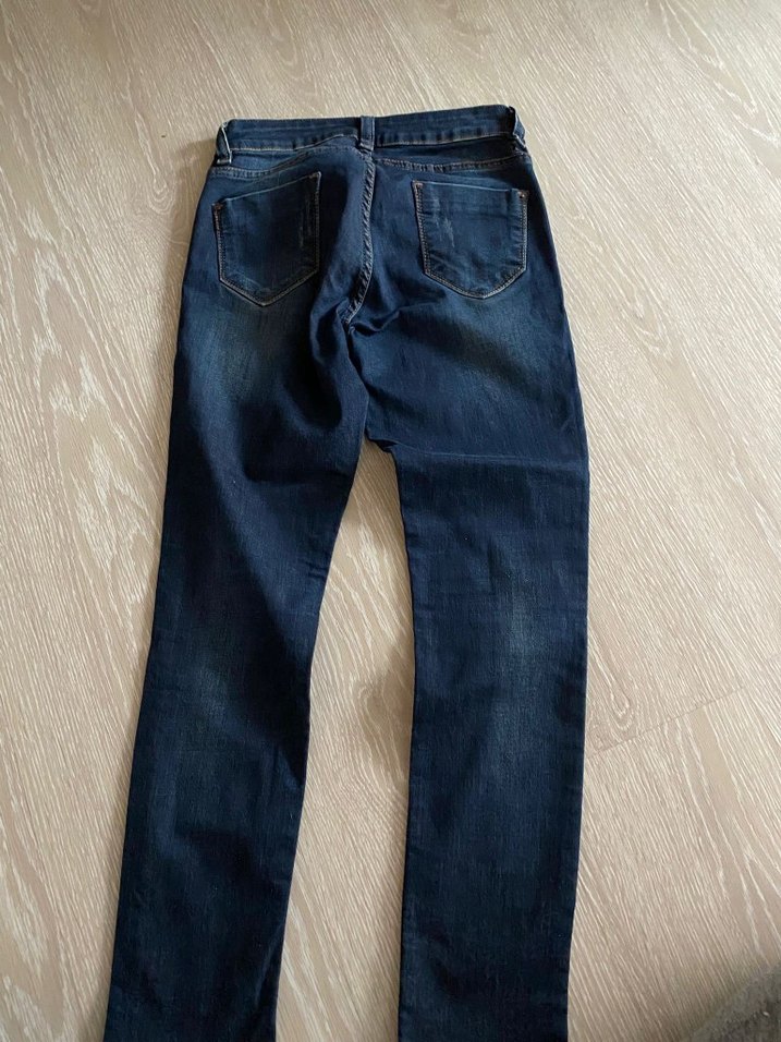 Lacivert Kadın Kot Pantolon - Görsel 3