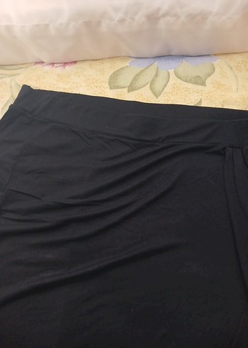 xxl Beden siyah Renk Siyah Uzun Drapeli Kadın Etek