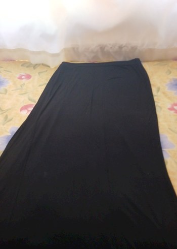 Diğer Siyah Uzun Drapeli Kadın Etek