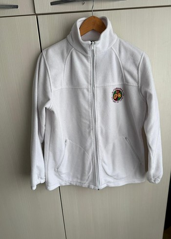 Beyaz Fermuarlı Erkek Polar Mont - Görsel 2