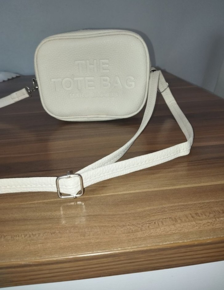 Krem   Deri Kadın Omuz Çantası - Görsel 3