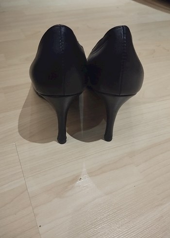 Klasik Siyah Tokalı Stiletto Topuklu Kadın Ayakkabı - Görsel 3