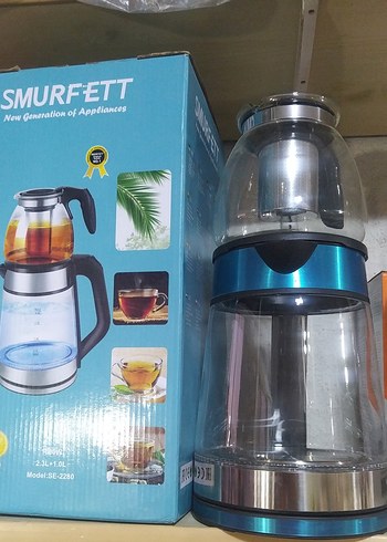 Mavi Smurfett Çay Makinesi