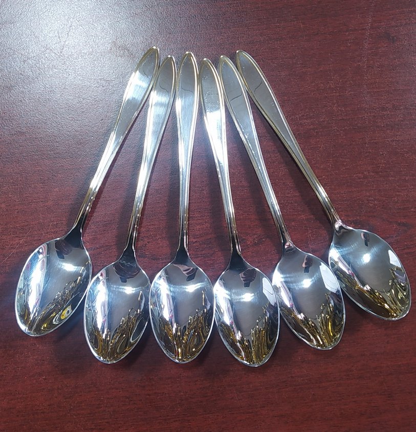 Parlak Altın Renkli paslanmaz Çatal ve Kaşık Seti - Görsel 5