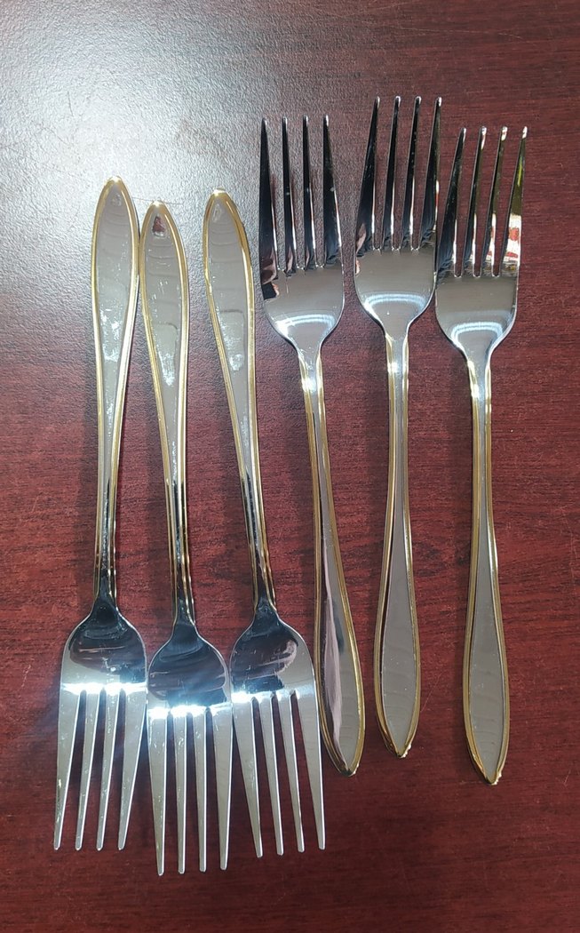 Parlak Altın Renkli paslanmaz Çatal ve Kaşık Seti - Görsel 2