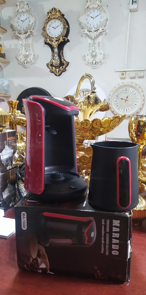 MARADO MA-1688 Kırmızı Kahve Makinesi - Görsel 2