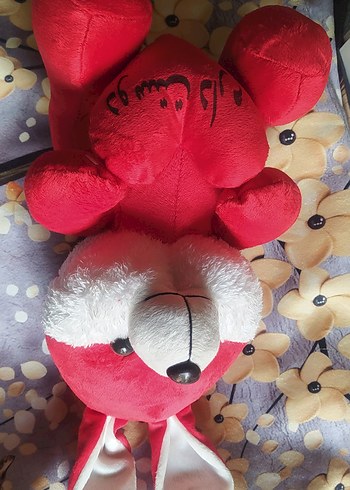 Kırmızı Peluş Tavşan Oyuncak - Görsel 3