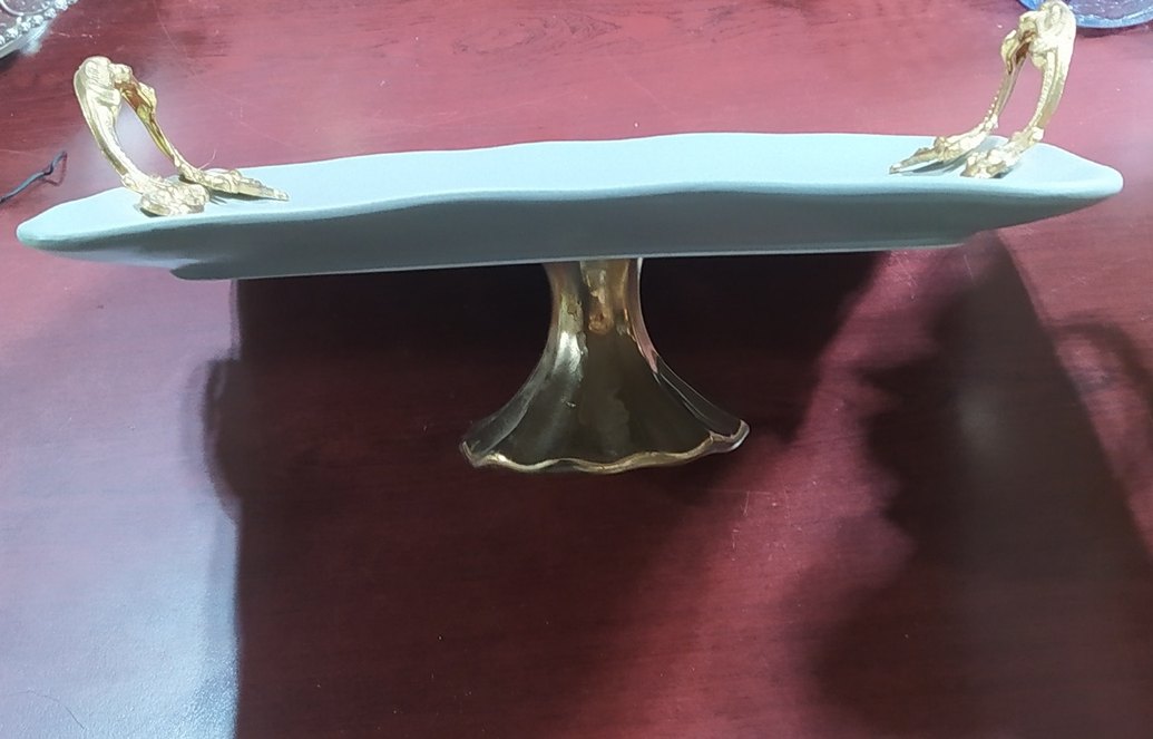 Yılan Desenli Bohem Çok Renkli Servis Tabağı - Görsel 4