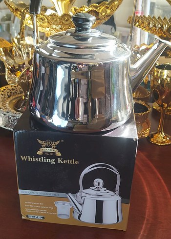 Gümüş Renkli Çelik Çaydanlık Seti - Görsel 4