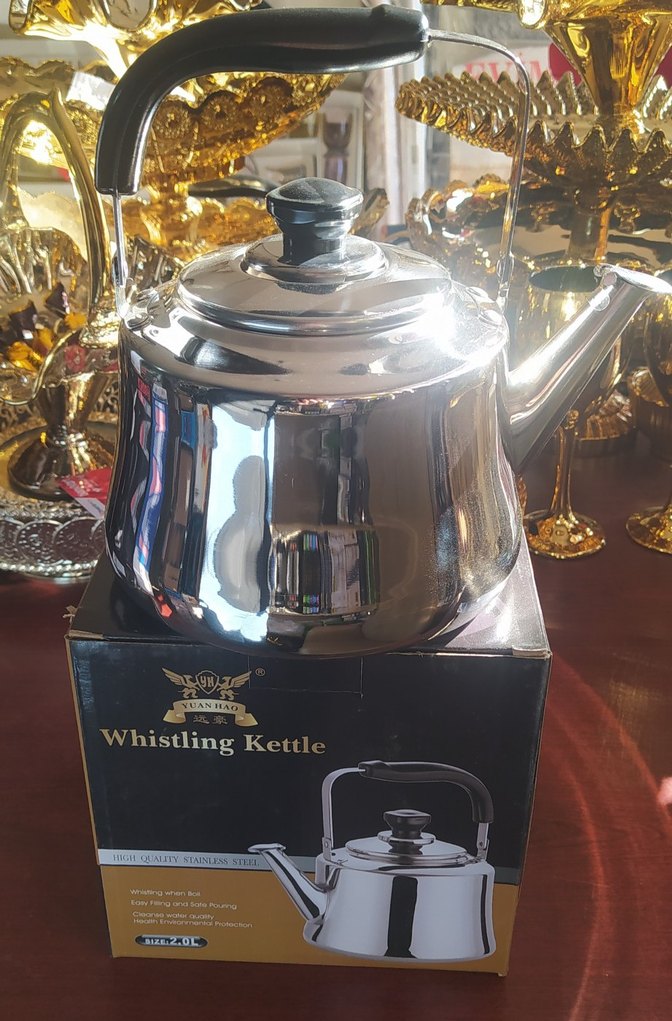 Gümüş Renkli Çelik Çaydanlık Seti - Görsel 3