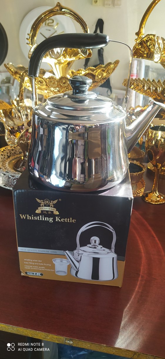 Gümüş Renkli Çelik Çaydanlık Seti - Görsel 4