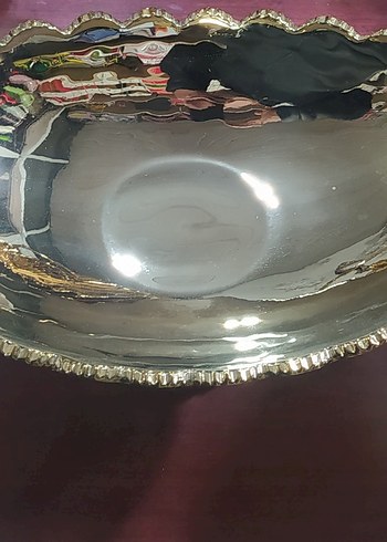 Parlak Altın Renkli Dekoratif Sunumluk - Görsel 2