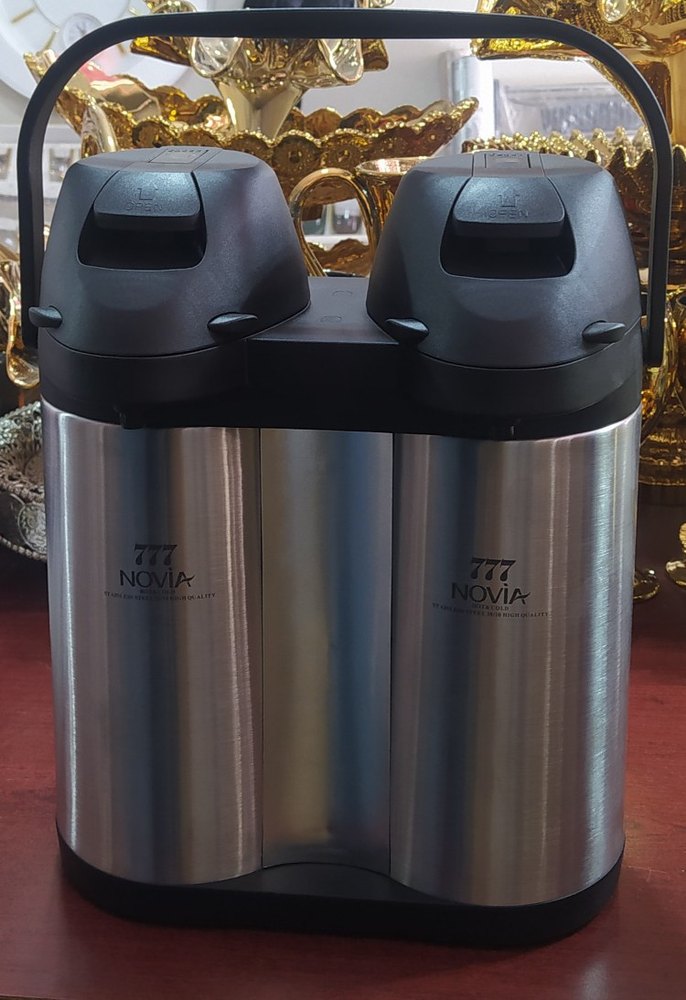 Paslanmaz Çelik Kapaklı Çift Vakumlu Termos - Görsel 5