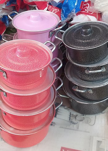 Diğer Renkli Emaye Tencere Seti