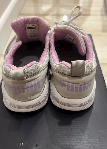 Puma Pembe Gri Bağcıklı Kadın Spor Ayakkabı - Görsel 3