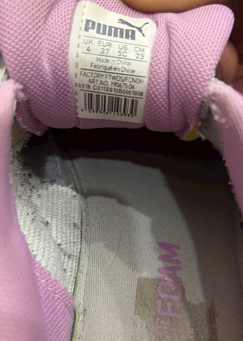 Puma Pembe Gri Bağcıklı Kadın Spor Ayakkabı - Görsel 4