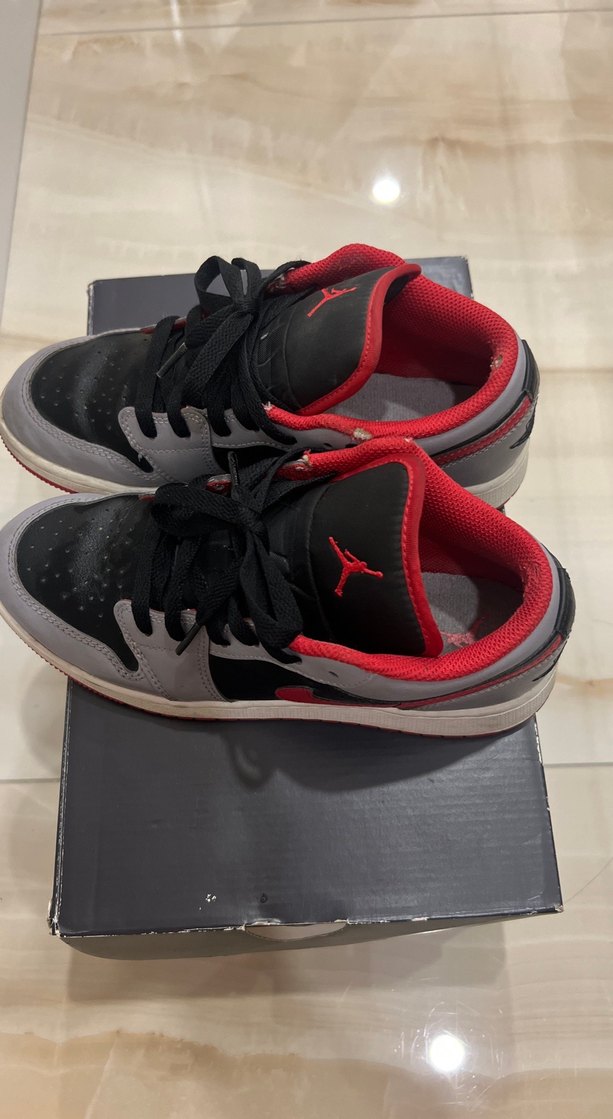 Gri Siyah Basketbol Ayakkabısı Velcro Detaylı - Görsel 2