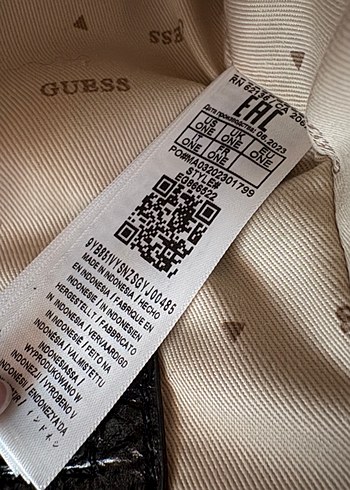 Guess GUESS Siyah Deri çanta etiketsiz sıfır