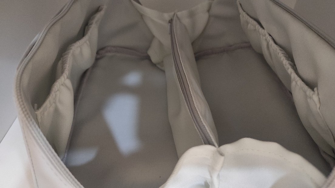 Bej Deri Kadın Makyaj Çantası - Görsel 2