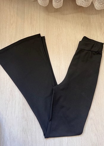 Kadın Siyah İspanyol Paça pantolon