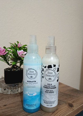 Keratinli ve Sütlü Sıvı Saç Kremi Seti hiç açılmadı kullanılmadı
