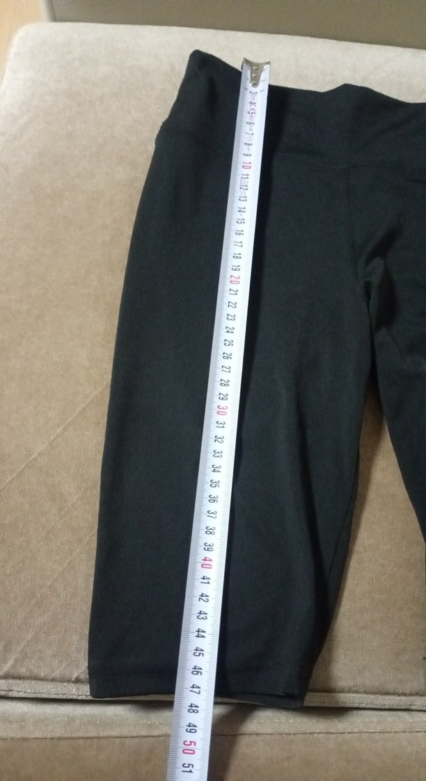 Siyah Spor Kadın Kumaş Kapri - Görsel 3