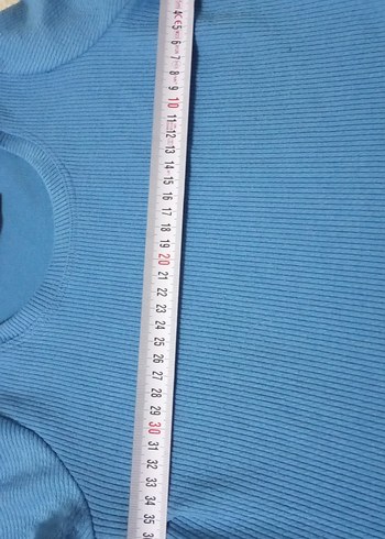 Kız Çocuk Mavi Kısa Kollu Basic Tişört - Görsel 4