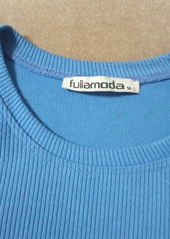 Kız Çocuk Mavi Kısa Kollu Basic Tişört - Görsel 2