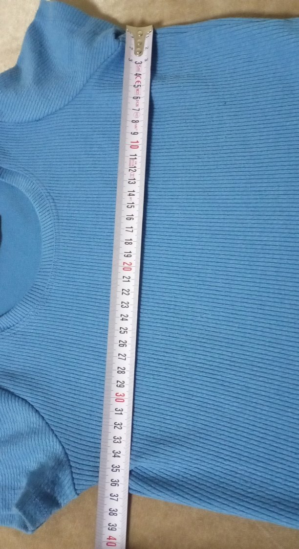 Kız Çocuk Mavi Kısa Kollu Basic Tişört - Görsel 4