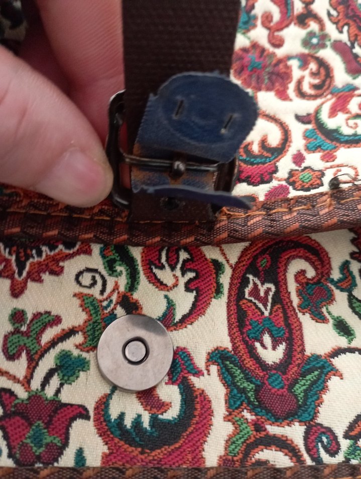 Renkli Baskılı Kadın Omuz Çantası - Görsel 4