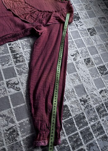 Somon rengi özel dikim elbise - Görsel 3