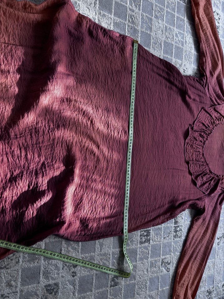 Somon rengi özel dikim elbise - Görsel 2