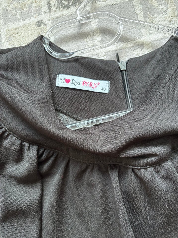 Siyah uzun elbise - Görsel 2