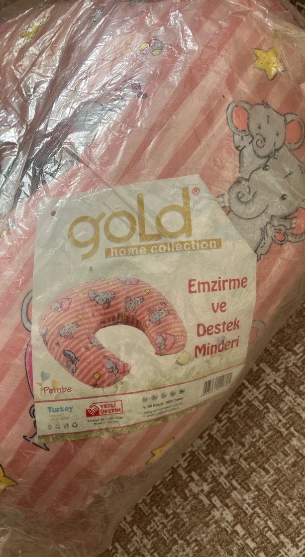 Pembe Desenli Emzirme ve Hamilelik Yastığı - Görsel 2