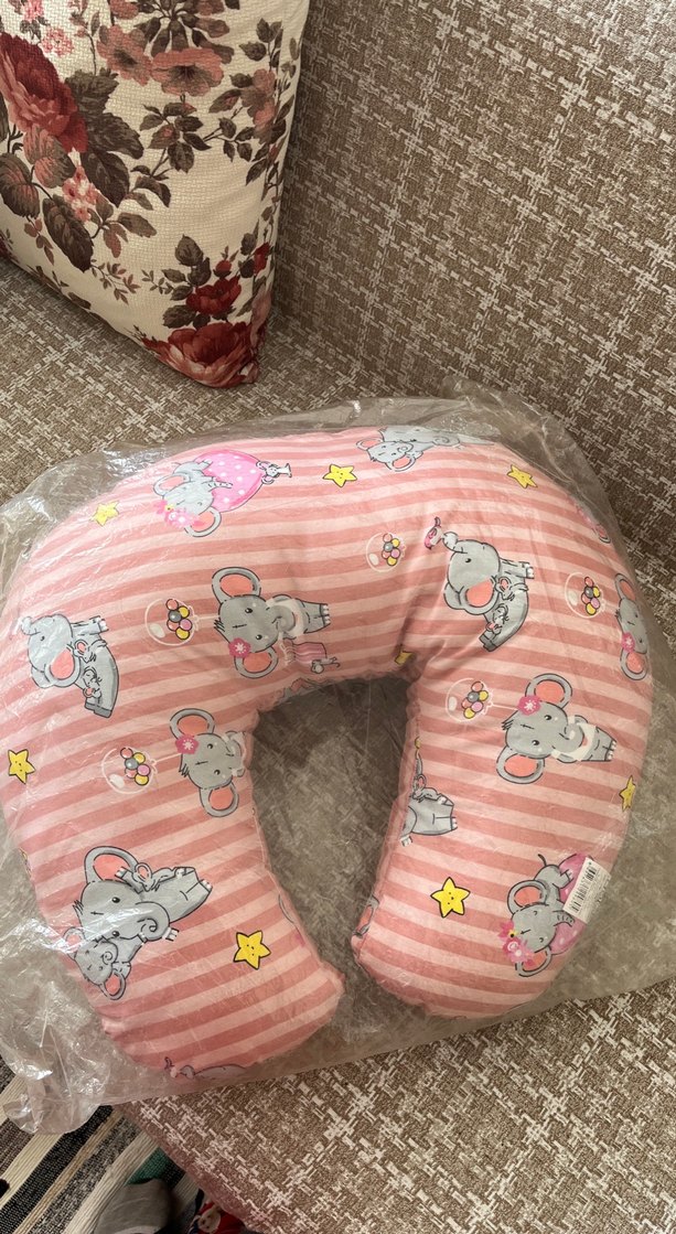 Pembe Desenli Emzirme ve Hamilelik Yastığı - Görsel 3