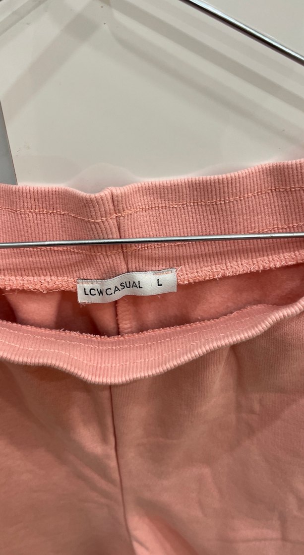 İçi şardonlu pembe eşofman altı - Görsel 2